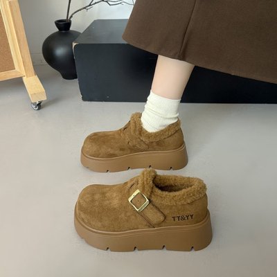 厚底增高保暖棉鞋防滑雪地靴