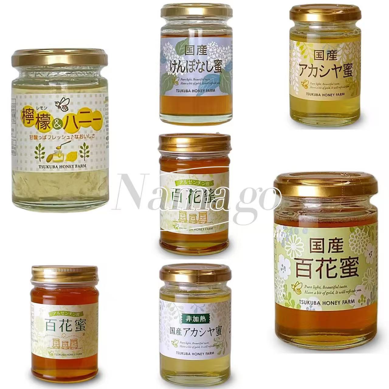 日本直邮山田养蜂园百花蜜金合欢茉莉花蜜营养冲泡本土制蜂蜜罐装