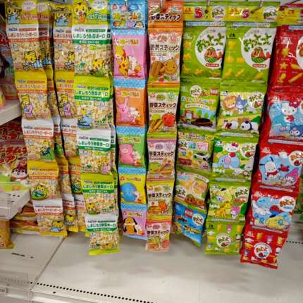 日本直邮儿童零食连包饼干仙贝溶豆棉花糖薯格干脆面休闲点心1岁+