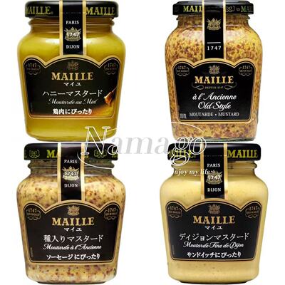 日本直邮MAILLE魅雅第戎芥末酱蜂蜜芥末沙拉酱腌制凉拌蘸酱料汁