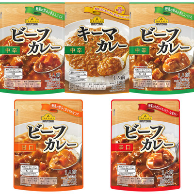【直邮】日本永旺即食咖喱酱甘口中辛口土豆洋葱牛肉混合口味速食