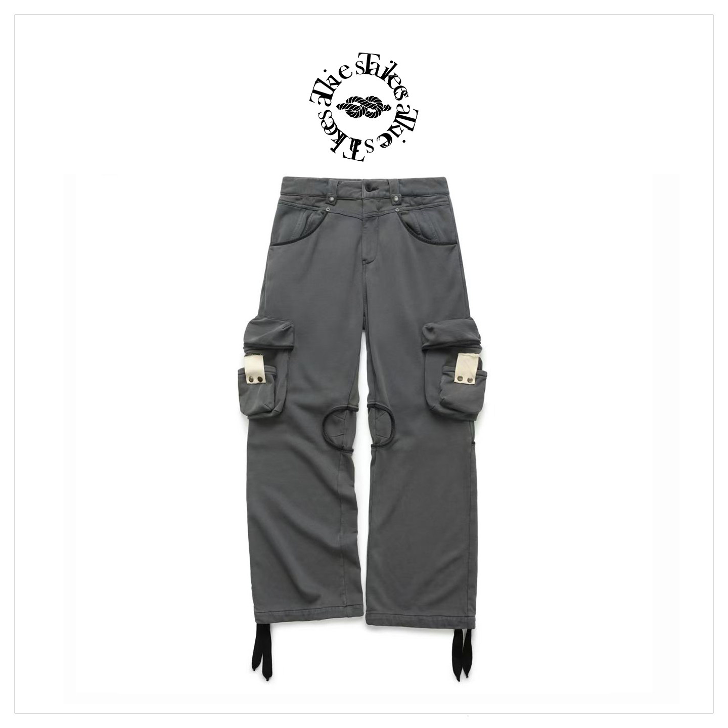Tiesake 染色磨毛卫裤工装裤 Dyed Cargo Sweatpants