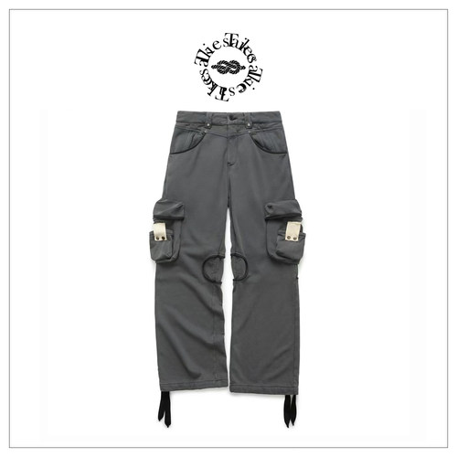 Tiesake 染色磨毛卫裤工装裤 Dyed Cargo Sweatpants
