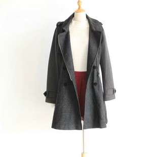 我爱我的恋衣坊安纳苏丝商场撤柜品牌折扣正品C834女装冬毛呢外套