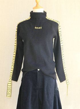 我爱我的恋衣坊商场撤柜专柜正品研色长袖套头秋冬季女士M861毛衣