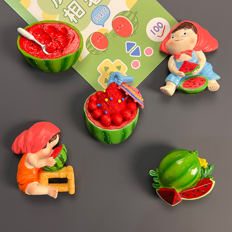 西瓜冰箱贴磁贴可爱卡通