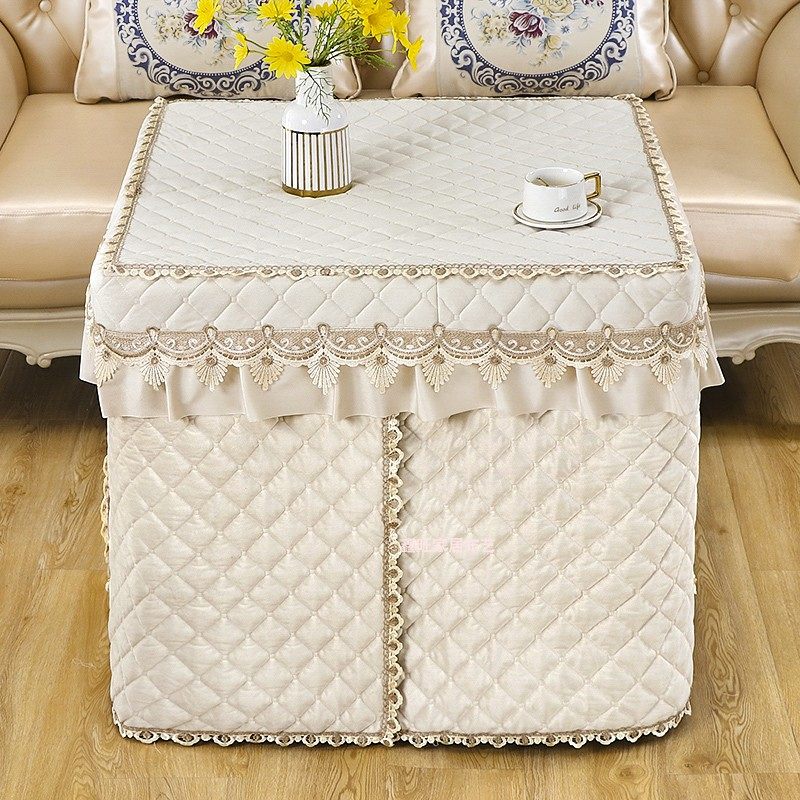 新款烤火罩套加厚电炉罩取暖桌布正方形炉子罩麻将机罩电暖炉桌罩