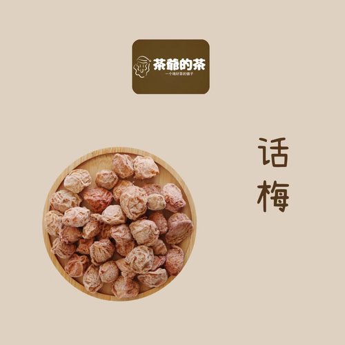 茶爷的茶 话梅干50克九制咸话梅孕妇零食泡水喝的酸甜乌梅干