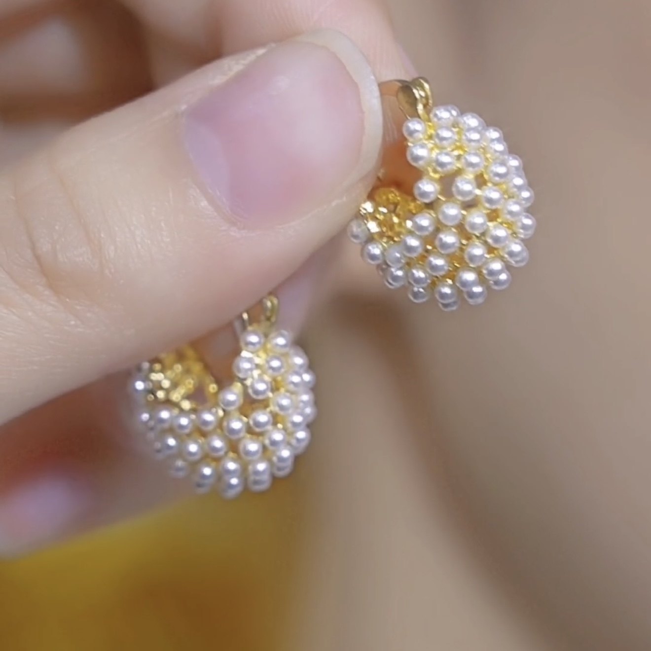 法式复古珍珠耳环气质高级感耳扣2025年新款潮小众设计感轻奢耳饰,饰品/流行首饰/时尚饰品新,耳环,淘宝优惠券,粉丝福利购,淘宝优惠卷