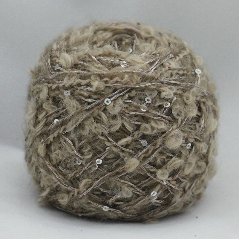 彩绒手混特色毛线 混纺羊驼毛圈毛线