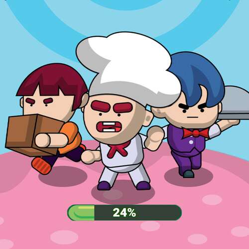 Unity Idle Restaurant 模拟经营 放置游戏原始码 竖屏 超休闲