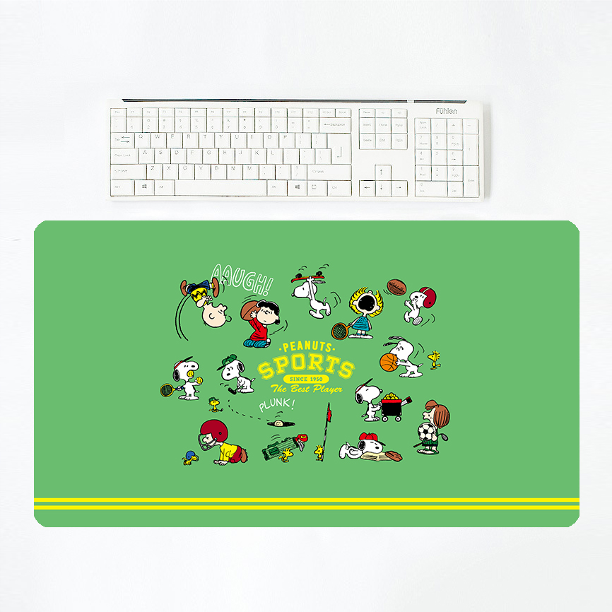 发呆史努比鼠标垫 加厚防滑锁边可爱卡通史努比女生笔记本鼠标垫