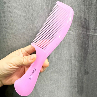 糖果色大号加厚家用塑料梳子防静电女式美发卷发长发专用手柄梳