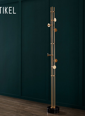 ARTIKEL雅缇黄铜大理石北欧风轻奢衣帽架简约现代挂衣架落地卧室