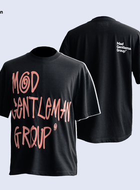 MGG 24SS短袖T恤男夏季LOGO涂鸦字母圆领潮牌纯棉美式情侣上衣