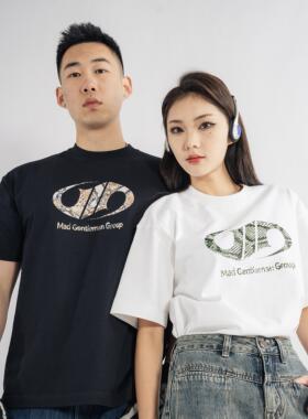 MGG 25SS蛇年限定美式经典LOGO印花纯棉T恤美式嘻哈圆领潮牌上衣