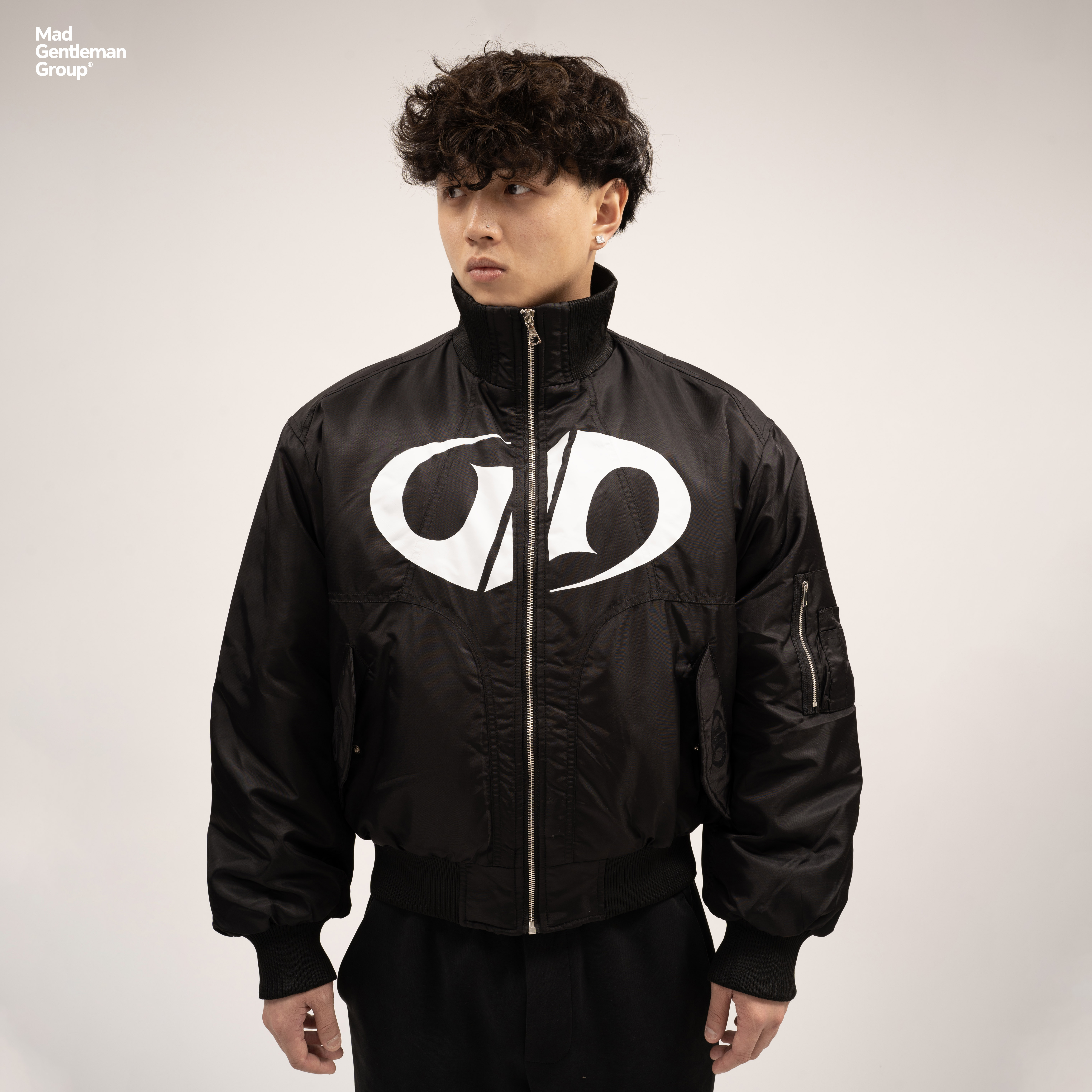 MGG廓形印花飞行员夹克Bomber