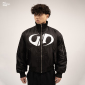 MGG 廓形印花Ma1飞行员夹克男女秋冬防水保暖Bomber棉服外套男