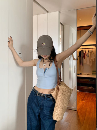 7AM10PM 六色背心女内搭夏季2023新款外穿无袖打底针织吊带女