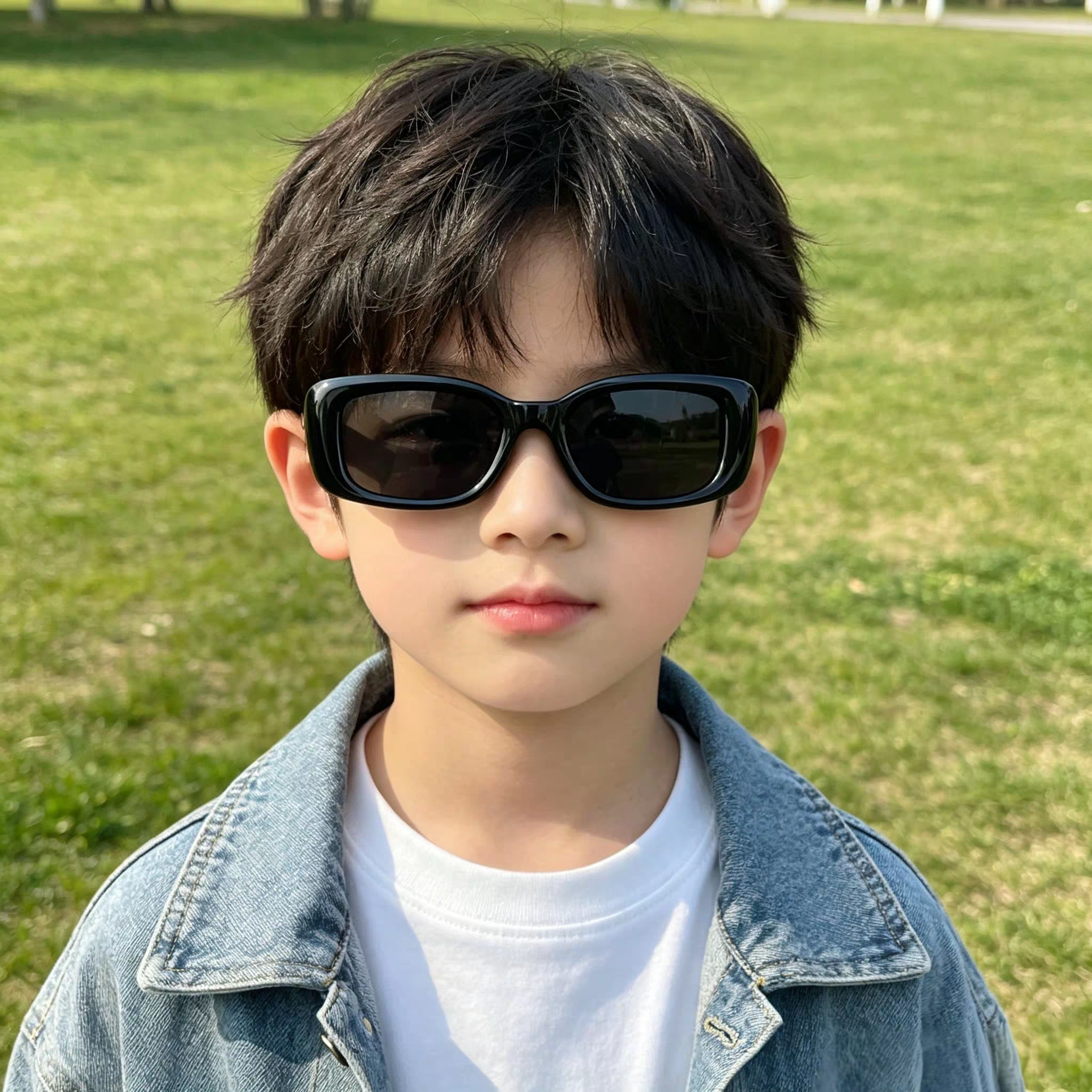 儿童墨镜女孩彩色凹造型韩国2025新款宝宝防晒眼镜男童女童太阳镜
