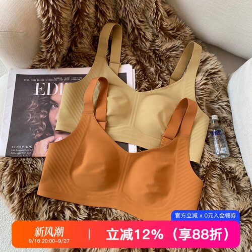 提未苏大胸显小保暖磨毛调整文胸