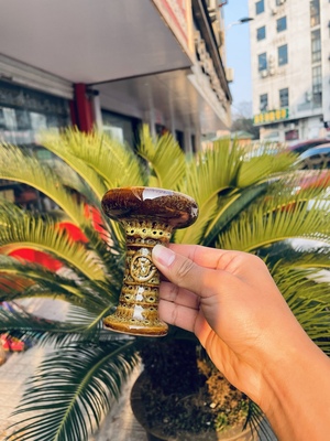 Hookah Bowl硅胶烟锅 碳隔 酒吧椰壳碳配套水烟锅 免锡纸中孔陶瓷