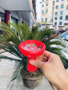 Hookah Bowl硅胶烟锅 碳隔酒吧椰壳碳配套水烟锅免锡纸旋风玻璃锅