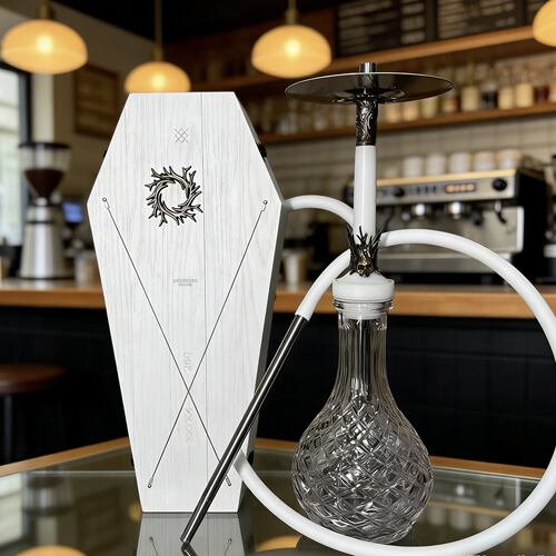 俄罗斯品牌Doosha杜莎水烟壶高端不锈钢shisha hookah 木盒装