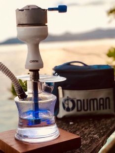 便携式带旅行包 小号水烟壶单管玻璃水烟 oduman hookah shisha