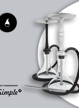 Hookah俄罗斯网红壶MattPear Hookah simple mball国产水烟壶全套