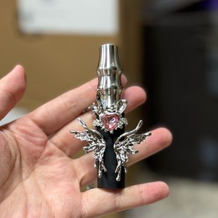 新款304不锈钢shisha阿尔法赫烟嘴不锈钢私人烟嘴阿拉伯水烟专用