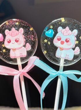 羊宝宝棒棒糖糖果好孕试管移植创意卡通儿童定制食品零食波板糖马