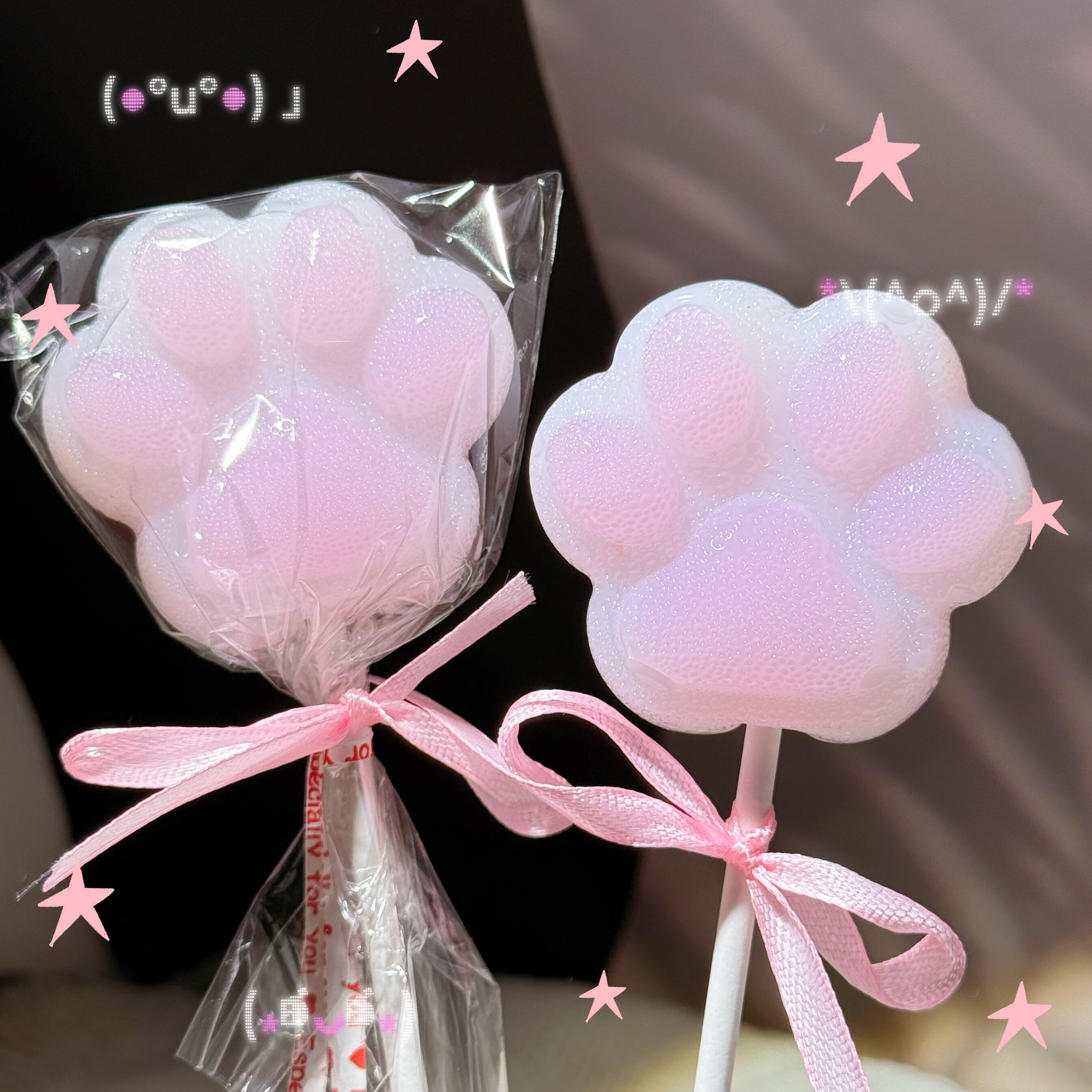 猫爪棒棒糖手工进口波板糖糖果零食儿童生日礼物礼盒高颜值定制