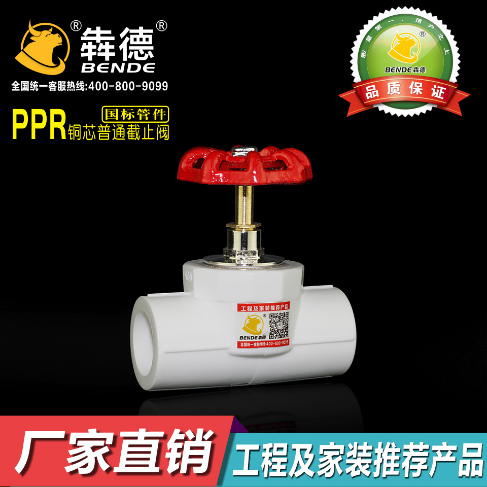 ppr普通截止阀4分20水管