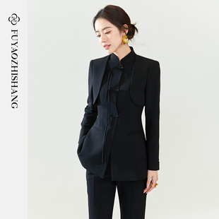 2025新中式 套装 西服外套秋季 高端中国风职业西装 女 女装 FUYAO扶摇