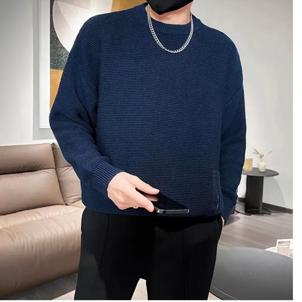 【精品清仓】满68元包邮◆2025秋冬季男女港风个性侧边拉链重毛衣