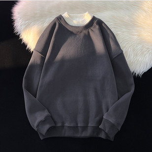 2025秋冬美式 包邮 满68 潮牌奥粒绒男女拼接假两件卫衣 精品