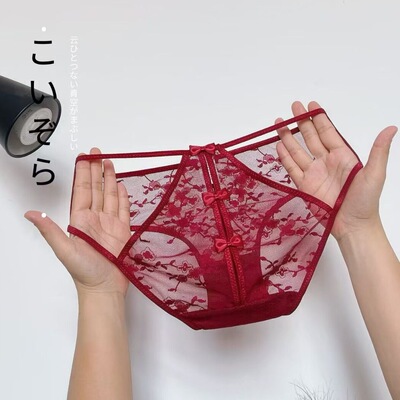 迷欲三角裤欧美新低腰运动锦纶女