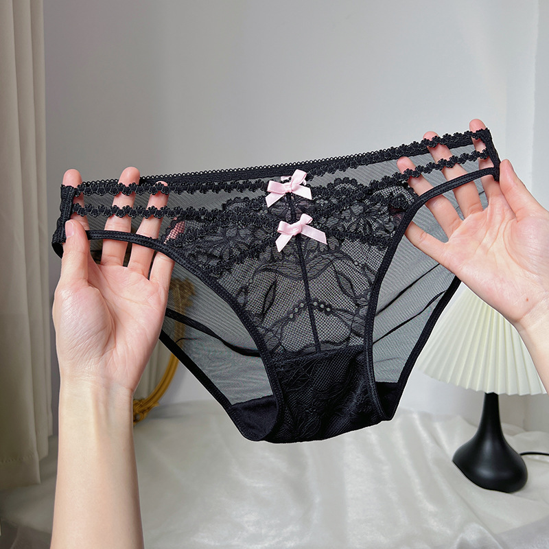 甜欲奶香透视纯欲镂空蕾丝内裤