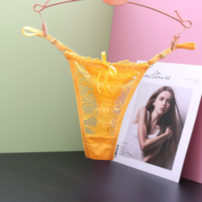 丁字裤女款网纱三角裤低腰显瘦新