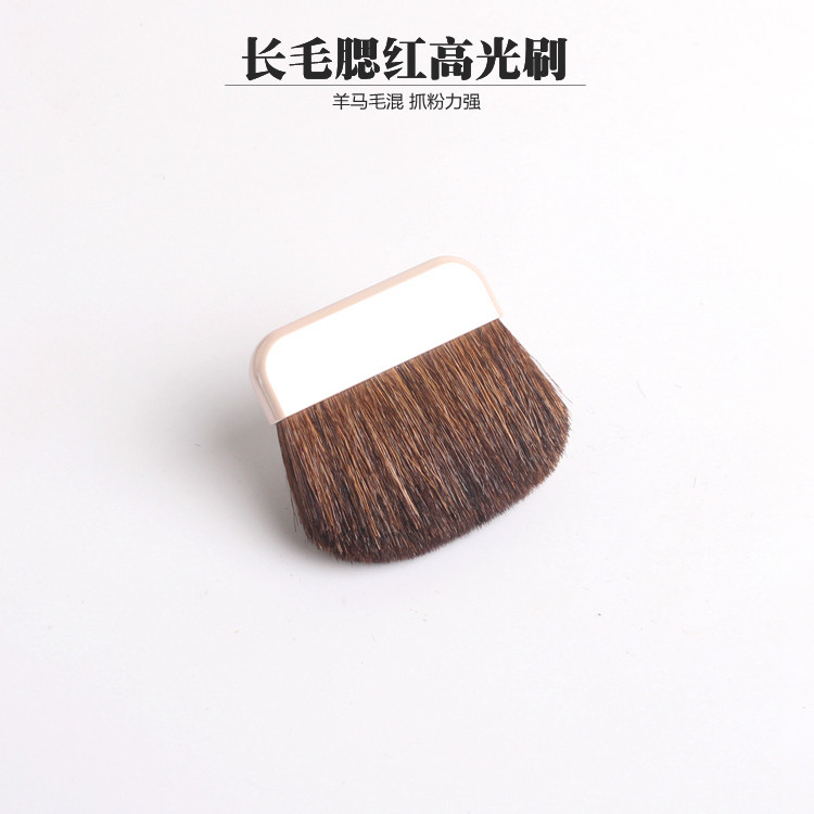 长毛短柄便携单只腮红蜜粉饼修容图片