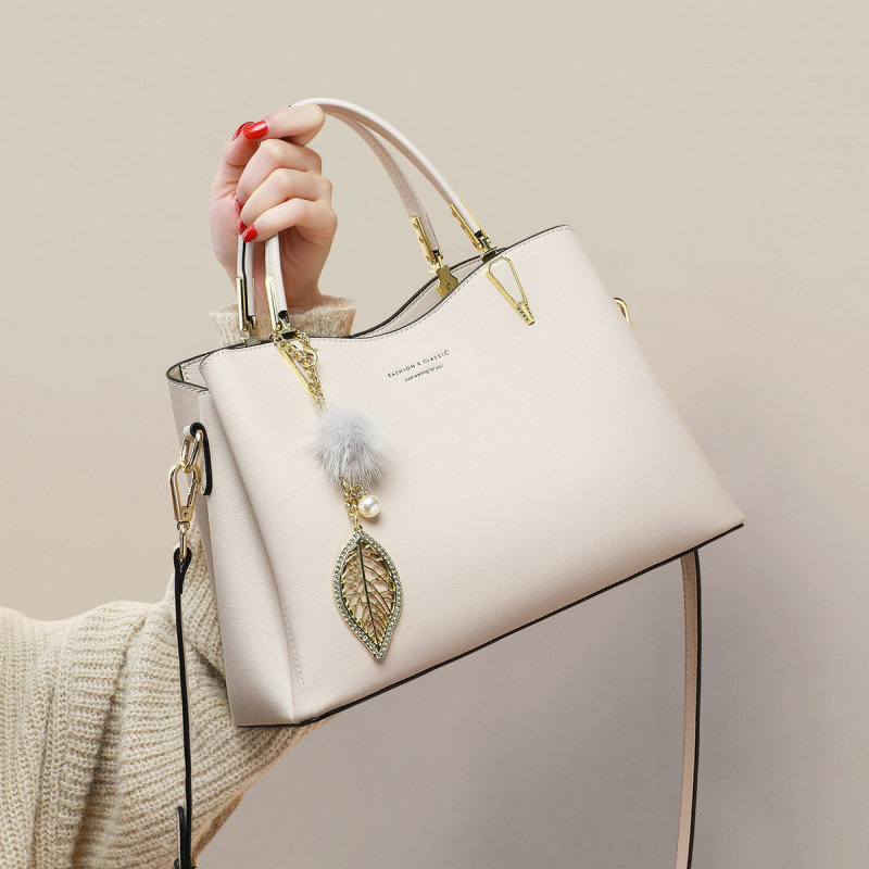 Viney真皮包包女包时尚妈妈包2025新款百搭ins高级感手提单肩包女