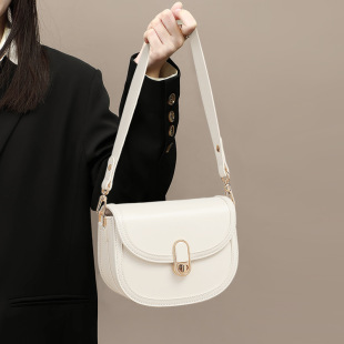 Viney包包2025新款女包斜挎包真皮马鞍包夏季高级感2024单肩小包