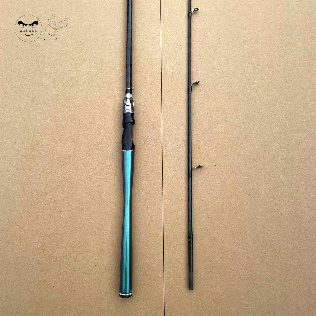 黑武士高碳素雷强路亚竿H调超硬远投海钓枪柄直柄重雷打黑锚鱼竿