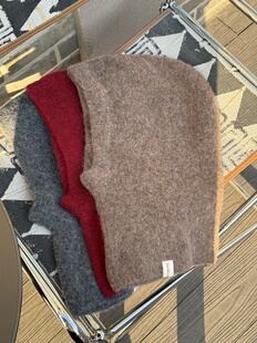 Earthtone“阿勒泰”苏力羊驼毛拉法毛线帽秋冬保暖针织包头帽