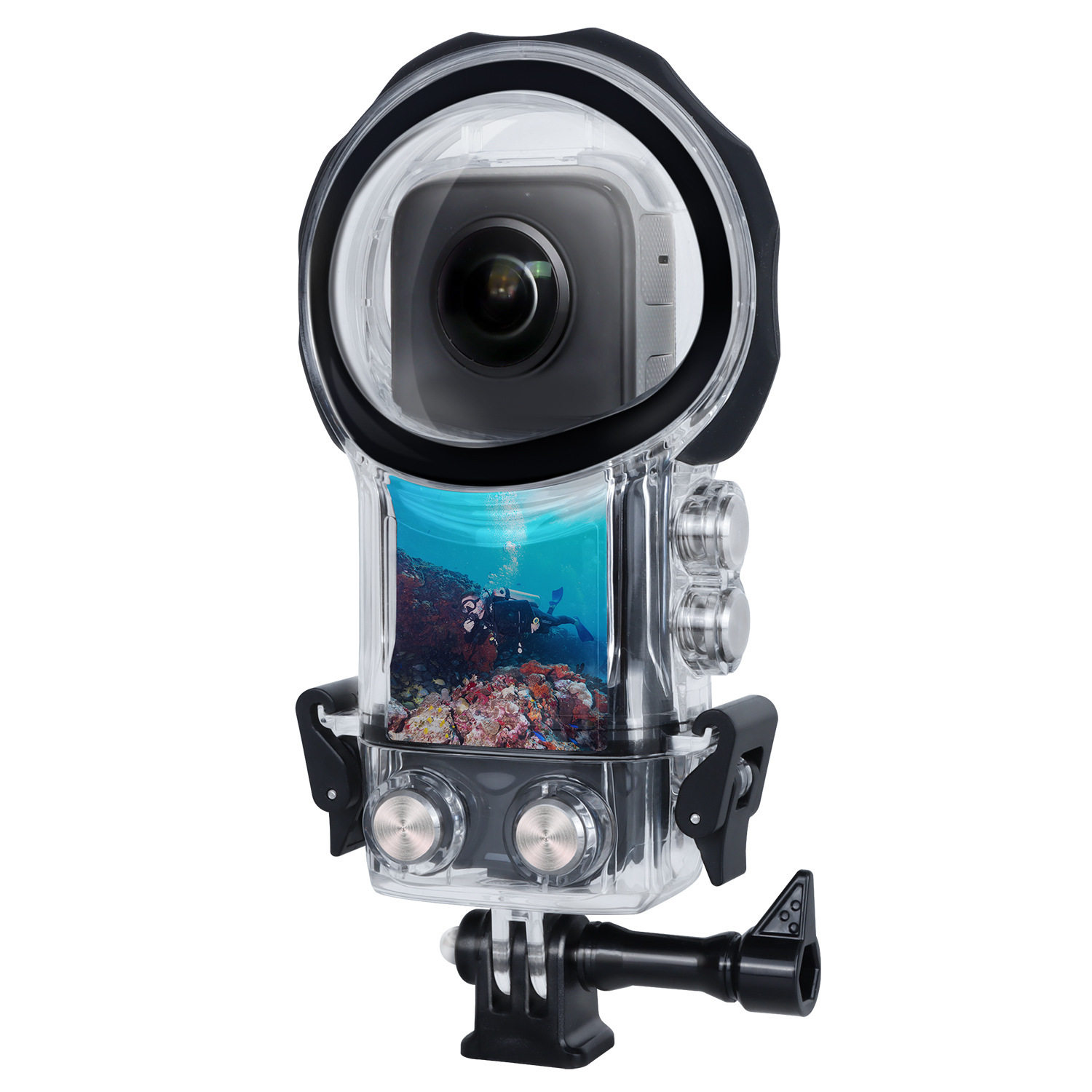 Insta360X3影石运动相机防水壳潜水保护壳高清光学透镜深度防水