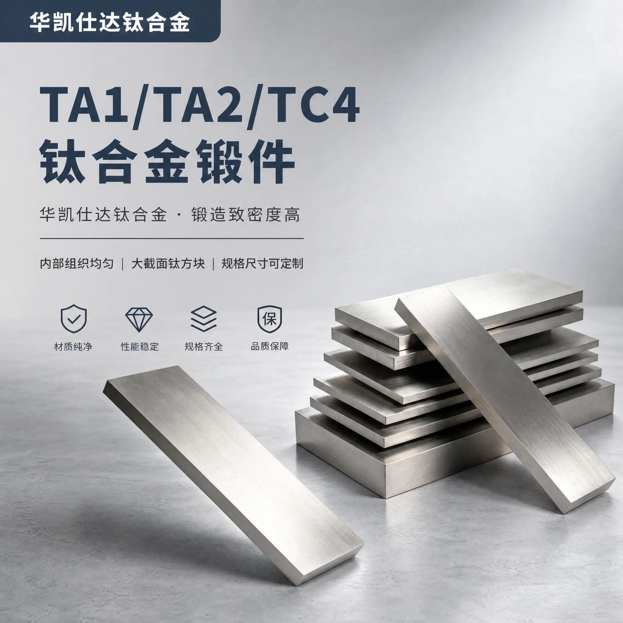 钛合金板锻造件/纯钛板锻造件TA1/TA2/TC4 厂家现做/定制尺寸