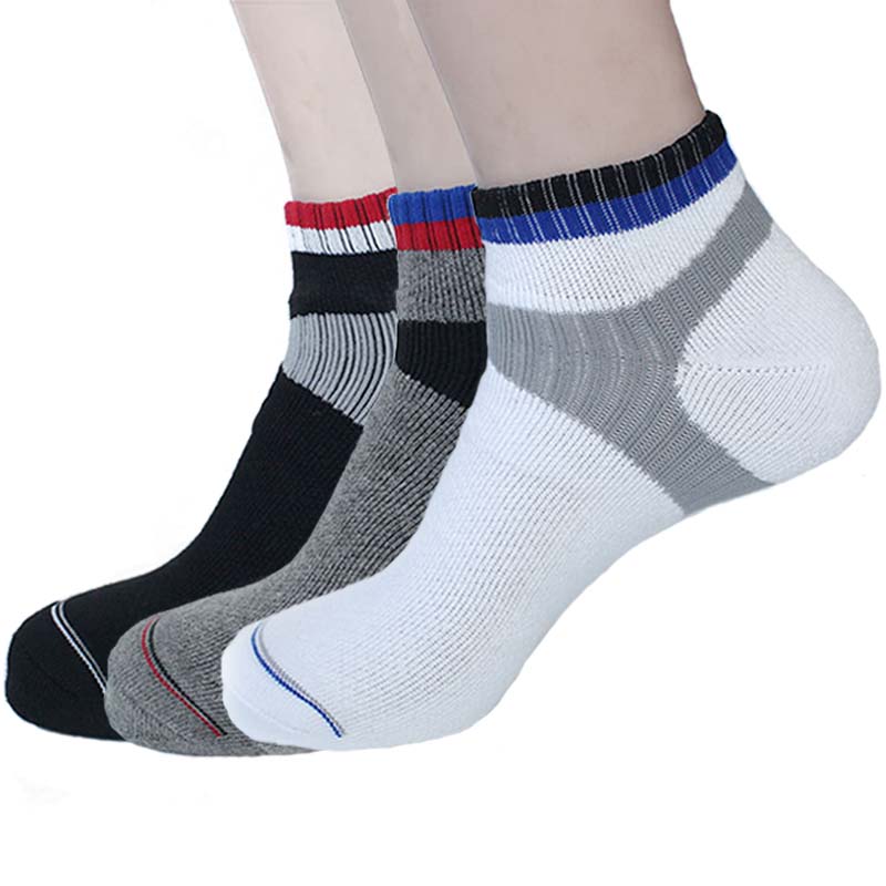 加厚纯棉毛巾底运动袜男毛巾袜
