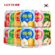 韩国进口乐天多口味果肉果汁饮料238ml 夏天网红饮品 12罐