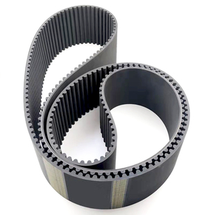 pu聚氨酯H橡胶T5 L双面齿8M 14M传动带 同步带同步轮套装
